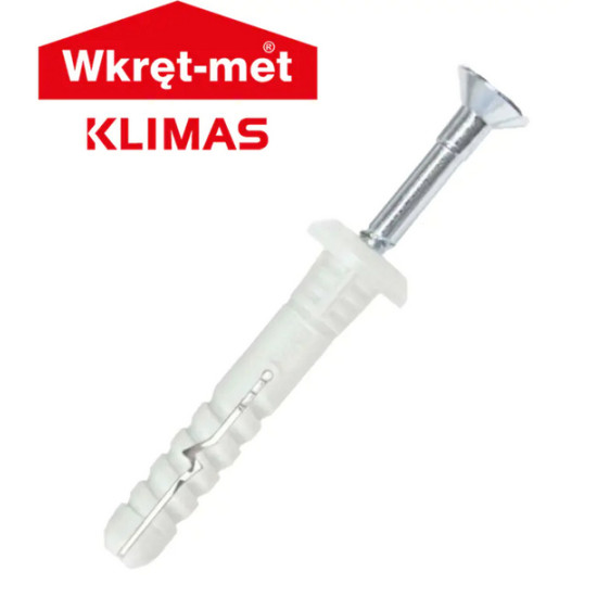 Дюбель Klimas SMNK 6*80 нейлон. Нахлест. Пачка 100 шт. Польша.