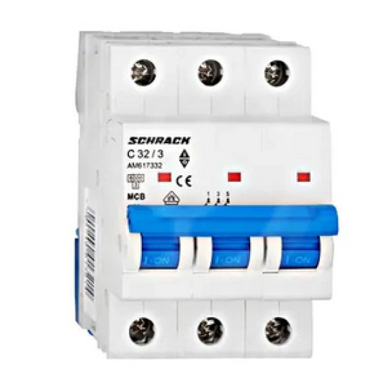 Автоматический выключатель SCHRACK AM 6kA 3P 32А тип С. Австрия.