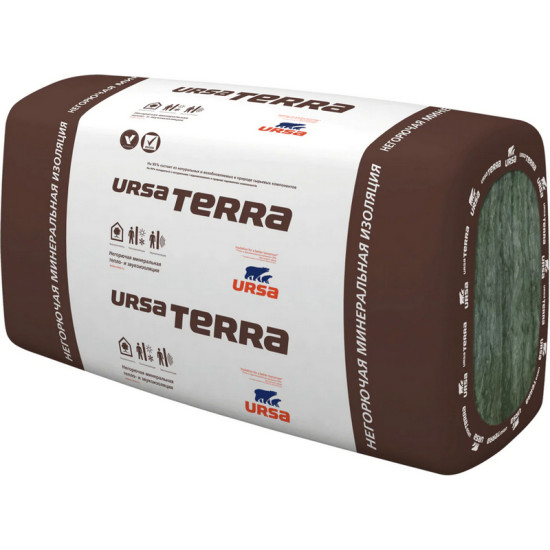 Ursa Terra 34 PN Pro 8. 1000-610-50. Толщина 50 мм. В пачке 4,88 м.кв. РФ.