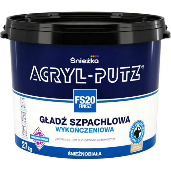 Шпатлёвка Acryl-Putz Sniezka финишная. 27 кг. Польша.