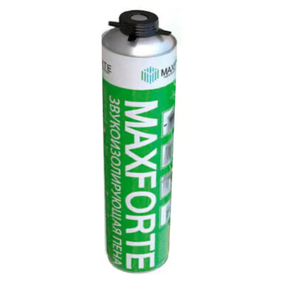 Звукоизолирующая монтажная пена Maxforte SoundFLEX под пистолет 750 мл. РФ.