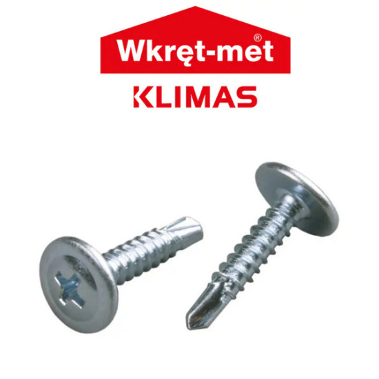 Саморез Klimas WSPC 4.2*16. Прессшайба. Со сверлом. 1000 шт. Польша.