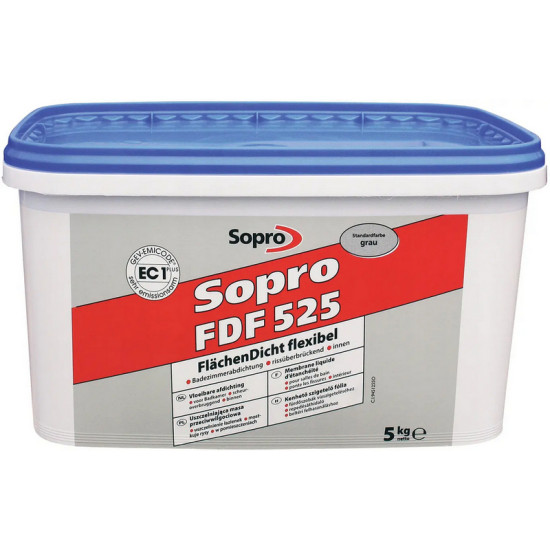 Гидроизоляционная мастика Sopro FDF 525. Польша. 5 кг.