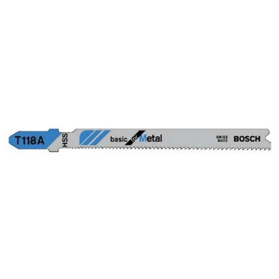 Пилка для лобзика Bosch T118А по металлу. Швейцария.