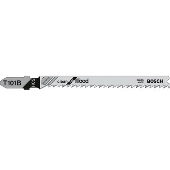 Пилка для лобзика Bosch T101B по дереву, чистый рез. Швейцария.