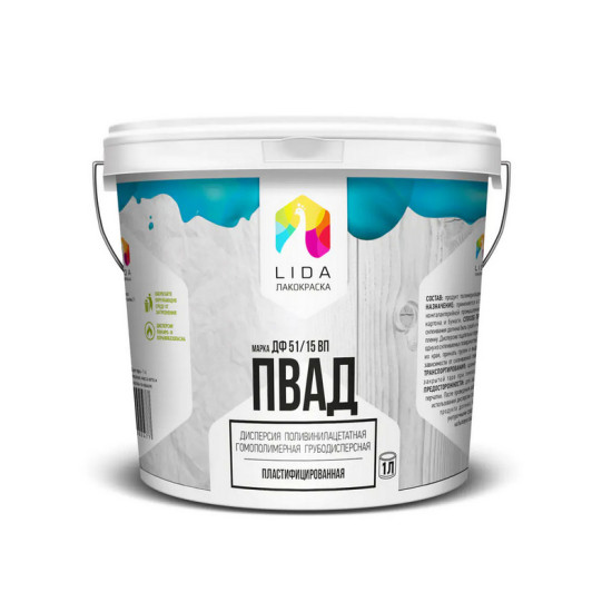 Клей ПВАД ДФ 51/15 ВП Lida. 1 л. РБ. Клей ПВАД ДФ 51/15 ВП Lida. 1 л. РБ.