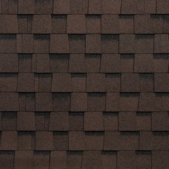 Многослойная черепица Технониколь Shinglas Фазенда. Коричневый. 0712. 2,6 м² РФ.