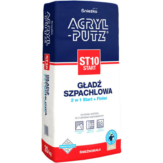Шпатлевка ACRYL-PUTZ ST10. Старт-финиш. 20 кг. Польша.