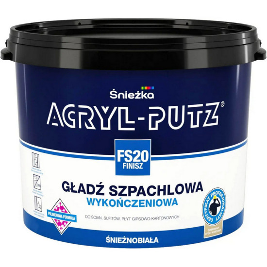 Шпатлёвка Acryl-Putz Sniezka финишная. 17 кг. Польша.