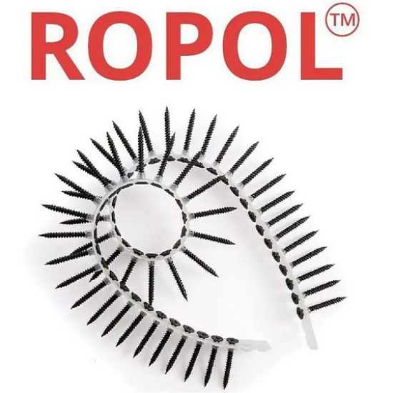 Лента с саморезами Ropol 3.5*35. По ДЕРЕВУ. 1000 шт. РФ. Лента с саморезами Ropol 3.5*35. По ДЕРЕВУ. 1000 шт. РФ.