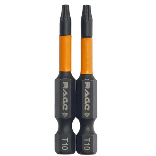Бита торсионная Torx T10 S2. 50 мм. 2 шт. Rage by VIRA. 554145. Китай.