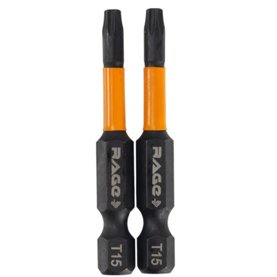 Бита торсионная Torx T15 S2. 50 мм. 2 шт. Rage by VIRA. 554146. Китай.