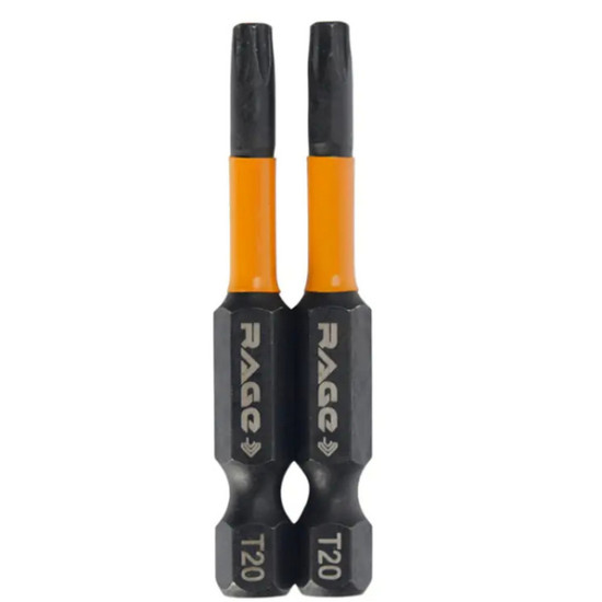 Бита торсионная Torx T20 S2. 50 мм. 2 шт. Rage by VIRA. 554147. Китай.