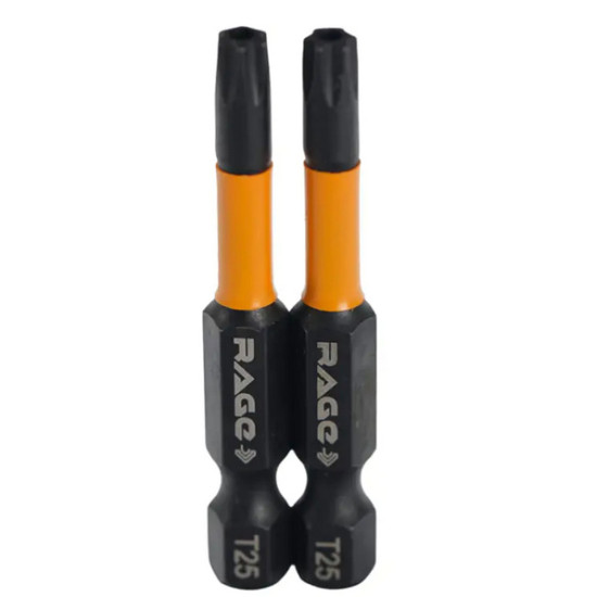 Бита торсионная Torx T25 S2. 50 мм. 2 шт. Rage by VIRA. 554148. Китай.