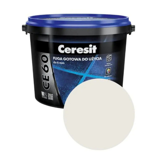 Фуга Ceresit CE 60 готовая к применению. Светло-бежевый (39). 2 кг. Польша.