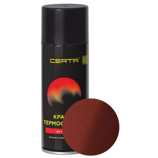 Эмаль аэрозольная термостойкая Certa Premium. Красно-коричневый. RAL 8012. 520 мл. РФ. Эмаль аэрозольная термостойкая Certa Premium. Красно-коричневый. RAL 8012. 520 мл. РФ.