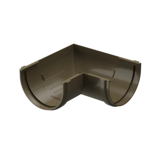 Угловой элемент 90º Docke PREMIUM (Каштан). RAL8017. РФ.