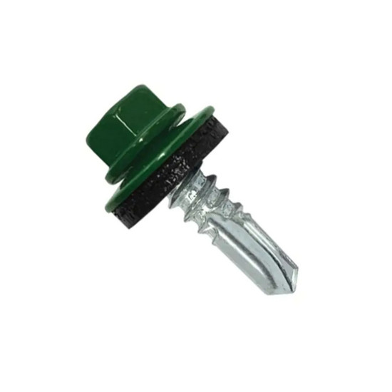 Саморез кровельный DAXMER 5,5х19 мм RAL 6005 (зеленый). 250 шт. РФ.
