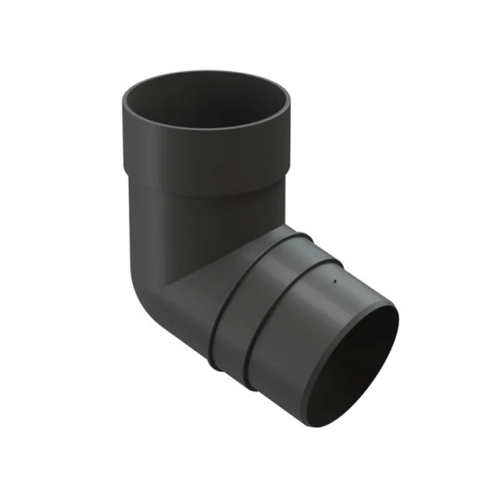 Колено 72º Docke PREMIUM (Графит). RAL7024. РФ.
