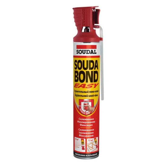 Клей-пена Soudal Soudabond Easy Genius Gun 750 мл. Бельгия.
