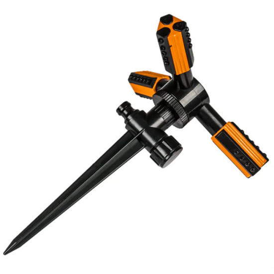 Дождеватель круговой трехрожковый Bradas Black Line Trio. ECO-TS1011. Китай.