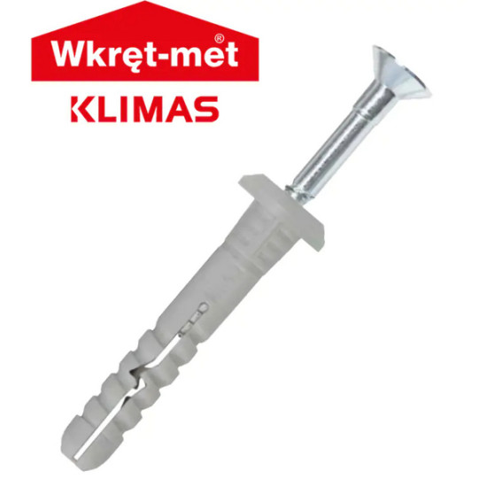 Дюбель Klimas SMK 6*40. Нахлест. Пачка 200 шт. Польша.