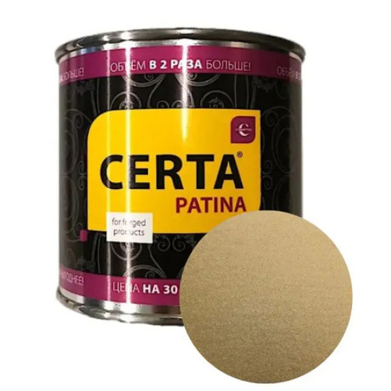 Эмаль декоративная Certa Patina стандарт. Бронза. 0,16 кг. РФ.