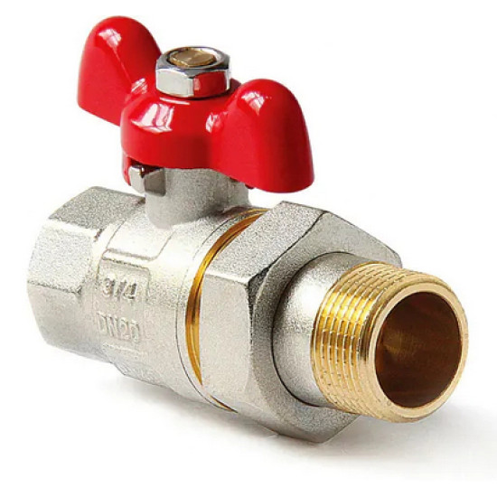 Кран шаровый полнопроходной металлический со сгоном НВ 1'. FWB65-M25-F25X. РФ. Кран шаровый полнопроходной металлический со сгоном НВ 1'. FWB65-M25-F25X. РФ.