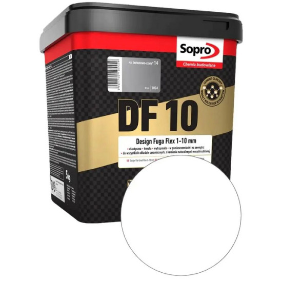 Фуга Sopro DF 10 №1050(10). Белая. 5 кг. Польша.