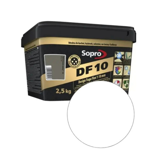 Фуга Sopro DF 10 №1050(10). Белая. 2,5 кг. Польша.