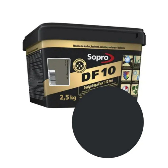 Фуга Sopro DF 10 №1061(90). Чёрная. 2,5 кг. Польша.