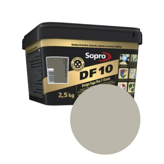 Фуга Sopro DF 10 №1053(15). Серая. 2,5 кг. Польша.