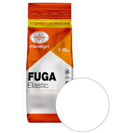 Фуга Тайфун Elastic. №001 Белый. 2 кг. РБ. Фуга Тайфун Elastic. №001 Белый. 2 кг. РБ.