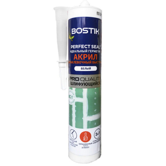 Герметик Bostik Perfect Seal шпаклевочный быстрый. Белый. 280 мл. Нидерланды. Герметик Bostik Perfect Seal шпаклевочный быстрый. Белый. 280 мл. Нидерланды.