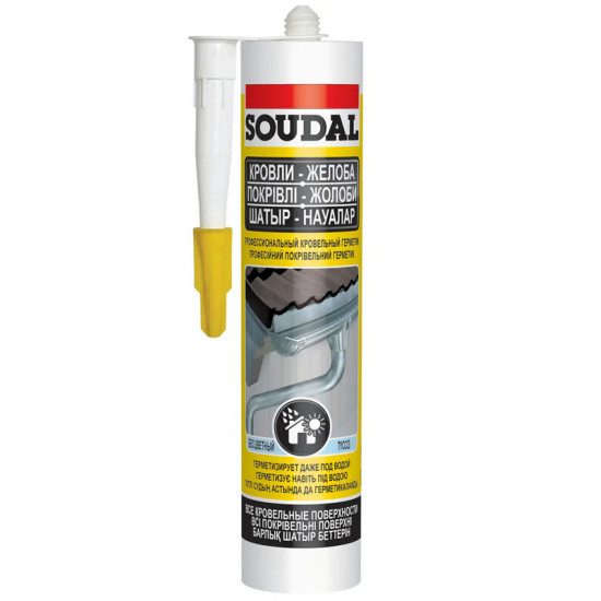 Герметик профессиональный кровельный Soudal 280 мл. Польша. Герметик профессиональный кровельный Soudal 280 мл. Польша.