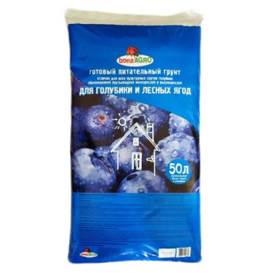 Грунт питательный bonaAGRO для голубики и лесных ягод (pH 3,5 – 4,0). 50 л. РБ. Грунт питательный bonaAGRO для голубики и лесных ягод (pH 3,5 – 4,0). 50 л. РБ.