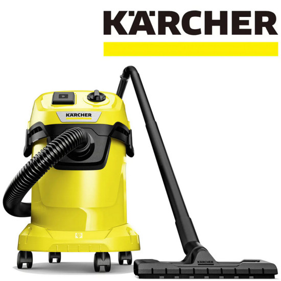 Пылесос Karcher WD 3 P с розеткой для электроинструмента. Румыния. Пылесос Karcher WD 3 P с розеткой для электроинструмента. Румыния.