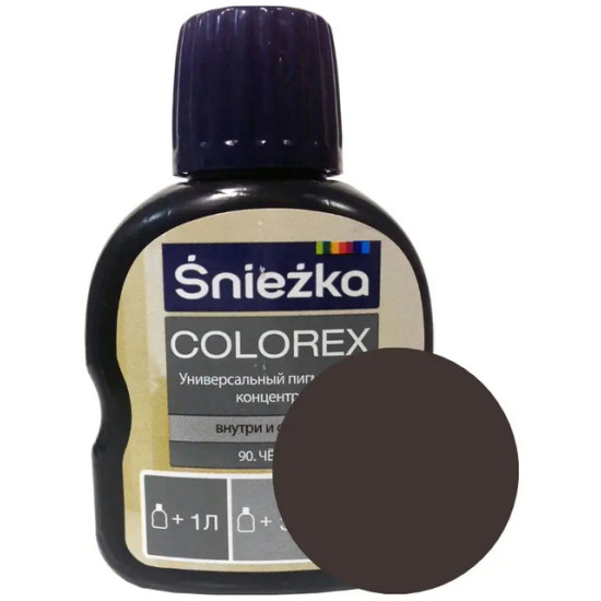 Колер Sniezka Colorex №90. Черный. 100 мл. Польша.