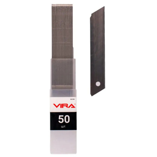 Лезвия для ножа 18 мм VIRA. 831550. Пачка 50 шт. Китай.