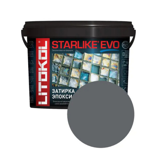 Эпоксидная фуга Litokol Starlike EVO S.130 Ardesia. 1 кг. РФ.