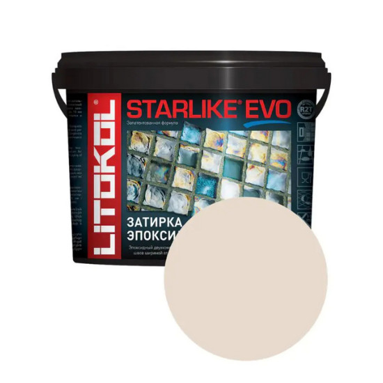 Эпоксидная фуга Litokol Starlike EVO S.205 Travertino. 1 кг. РФ.