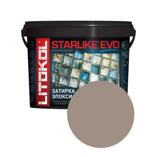 Эпоксидная фуга Litokol Starlike EVO S.225 Tabacco. 1 кг. РФ.