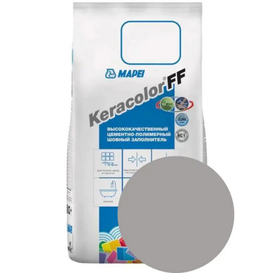 Фуга Mapei KERACOLOR FF № 112 (серый). 2кг. РФ.
