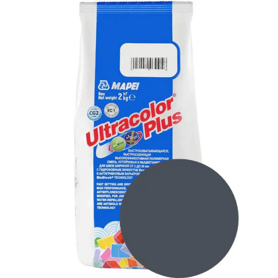 Фуга Mapei ULTRACOLOR PLUS №114 (антрацит). 2 кг. РФ.