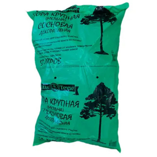 Кора (мульча) сосновая крупная декоративная Elitte Terre. 50 л. РБ.