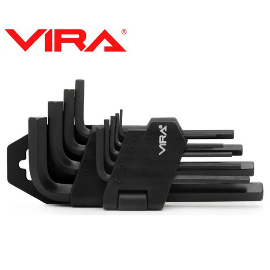 Набор шестигранных ключей Vira 9 штук. 303147. Китай.