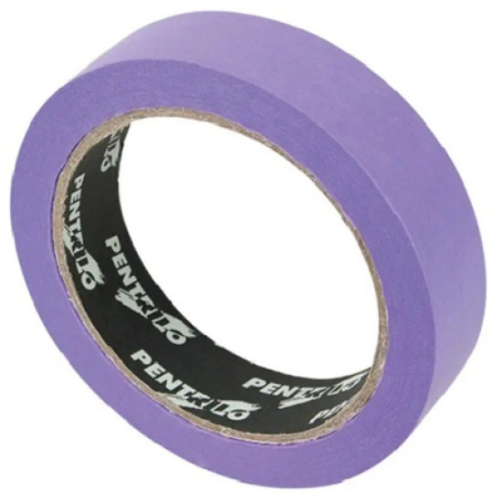 Лента малярная деликатная Pentrilo Washi. 08268. Сиреневая. 30мм х 45м. Испания.