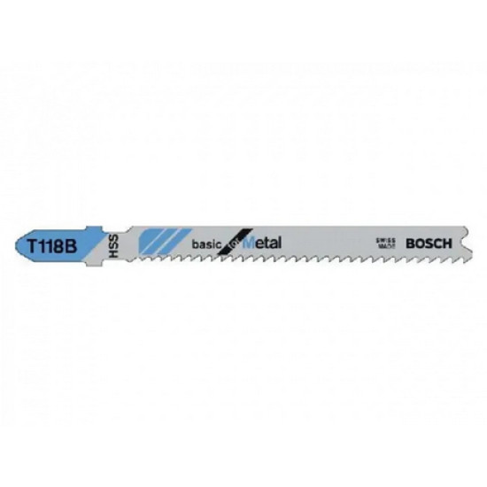 Пилка для лобзика Bosch T118B по металлу. Швейцария.