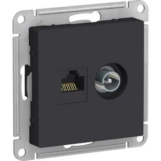 Розетка компьютерная и телевизионная Schneider Electric AtlasDesign ATN001089. РФ.
