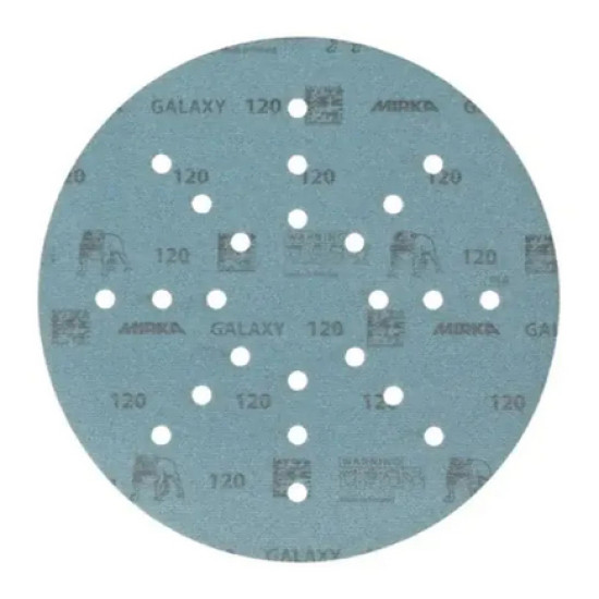 Шлифовальный диск Mirka GALAXY 225 мм под липучку. Р120. Финляндия. Шлифовальный диск Mirka GALAXY 225 мм под липучку. Р120. Финляндия.